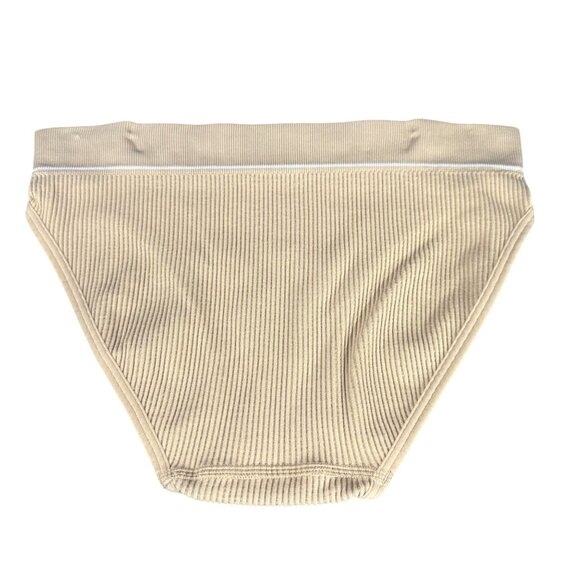 Hanes Womens Size Small Panty Bikini Ribbed Seamless Beige New Without Tags - Picture 2 of 6